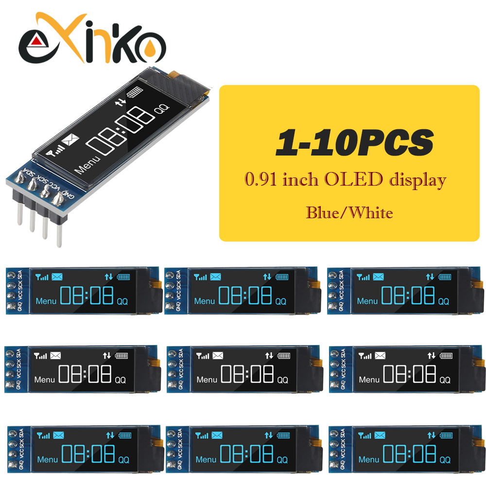 Ssd1306 - 1-10pcs 0.91 인치 OLED 디스플레이 모듈