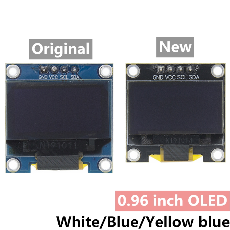 Ssd1306 - 0.96 인치 IIC 직렬 4핀 흰색/파란색/노란색
