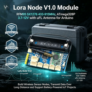 Lora Rfm95 - LoRa 노드 V1.0 RFM95/SX1276, 433-915MHz, ATmega328P