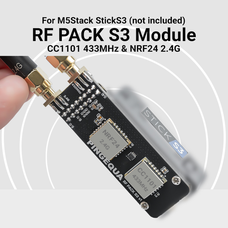 Nrf24L01 - M5Stack StickS3 듀얼 밴드 모듈 CC1101