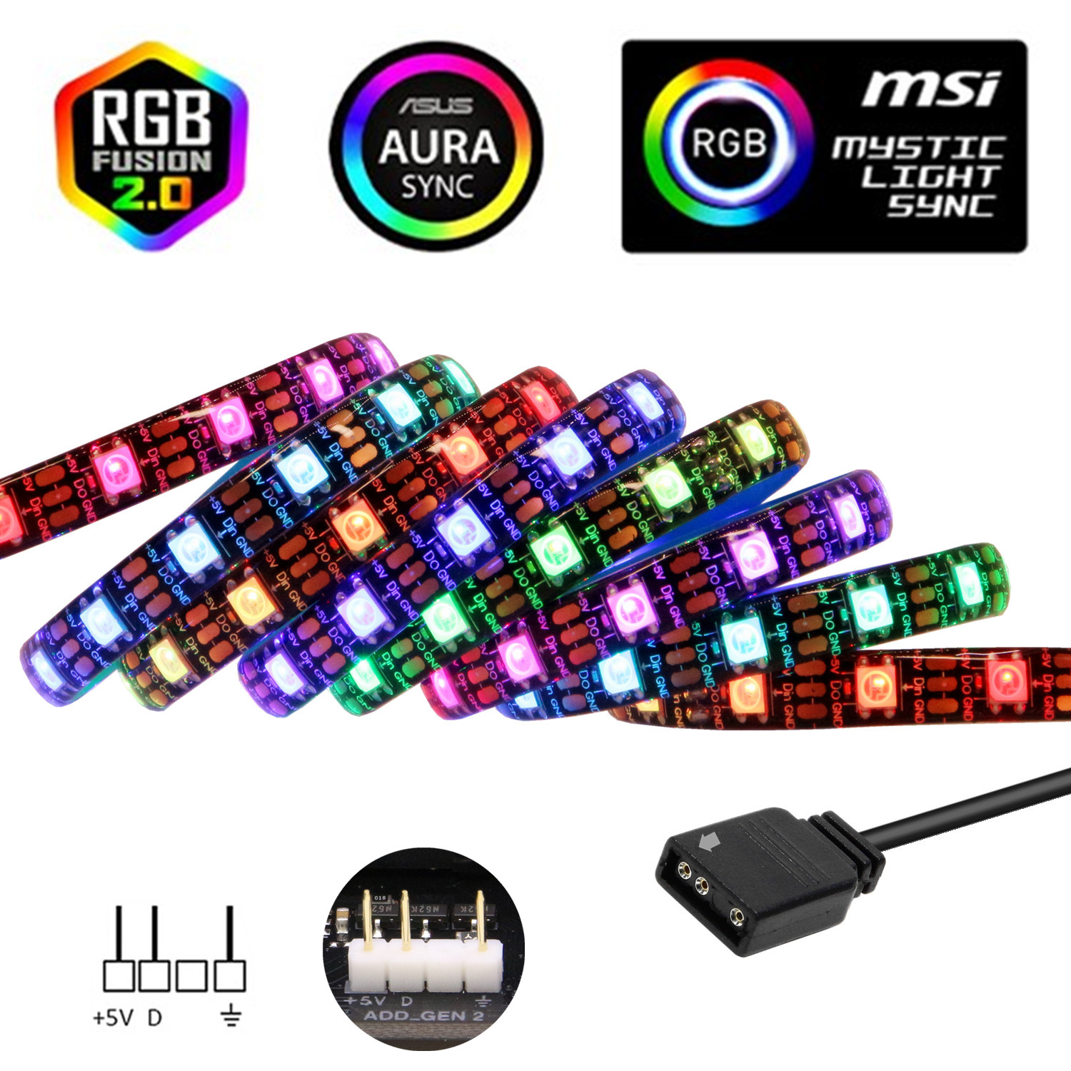 WS2812b ARGB LED 스트립 5V 60Led/ - Ws2812B Strip 5V 리뷰 및 가격