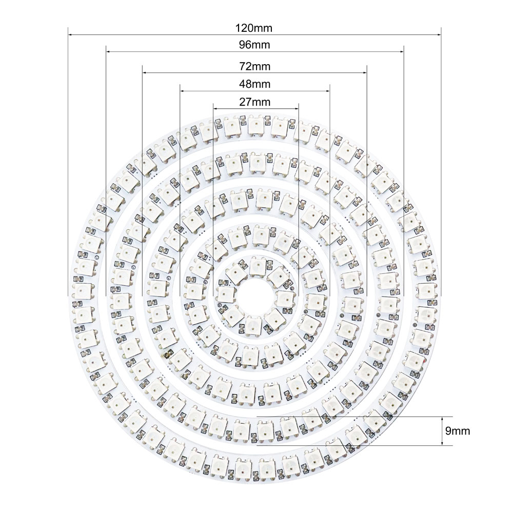 WS2812b LED 링 주소 지정 가능 8/16/24 - Ws2812B Strip 5V 리뷰 및 가격