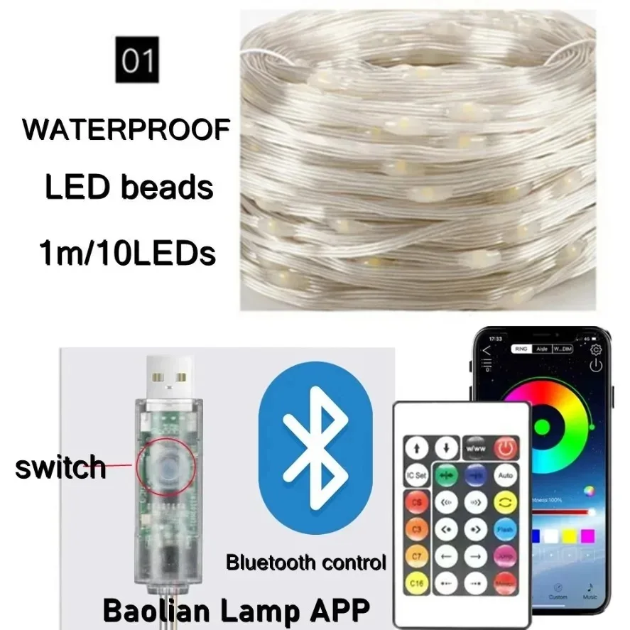5~20m WS2812B RGB LED 전구 스트링 조 - Ws2812B 리뷰 및 가격