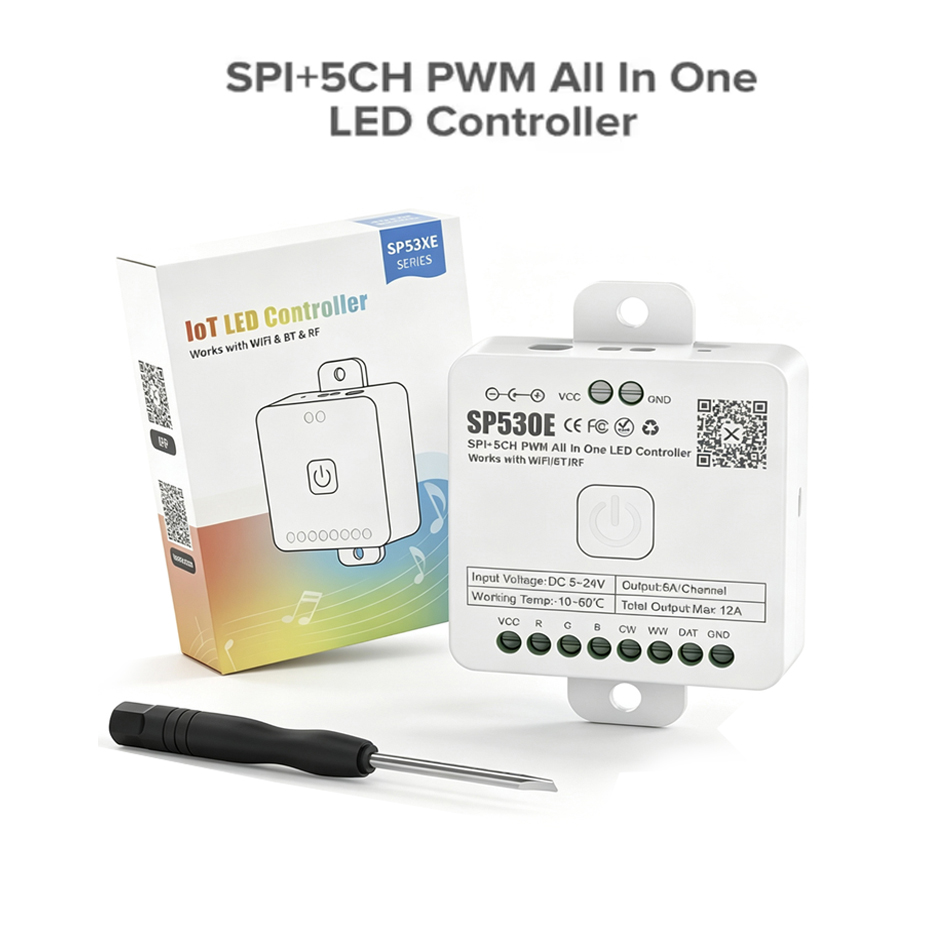 SP530E 올인원 LED 컨트롤러 5채널 PWM SP - Ws2812B Strip 5V 리뷰 및 가격