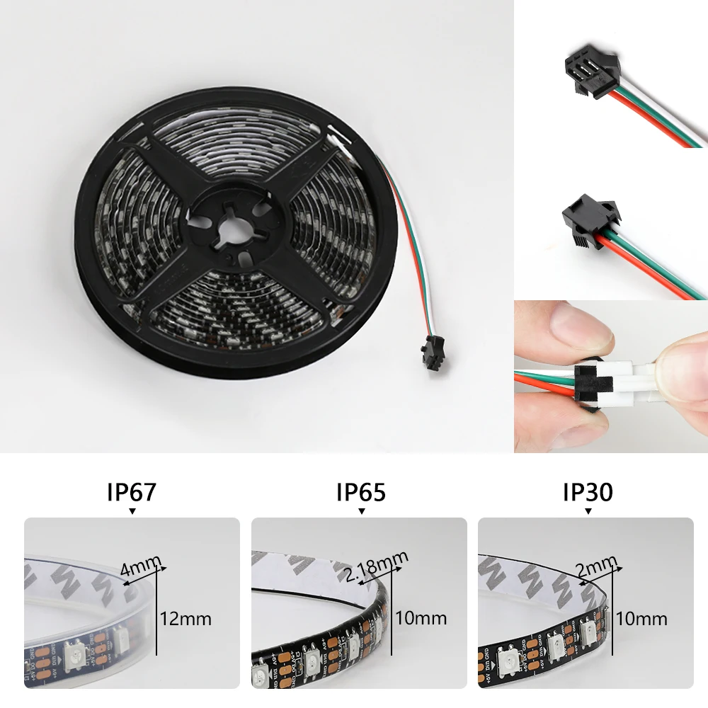 5V WS2812B 픽셀 RGB LED 스트립 라이트  - Ws2812B Strip 5V 리뷰 및 가격