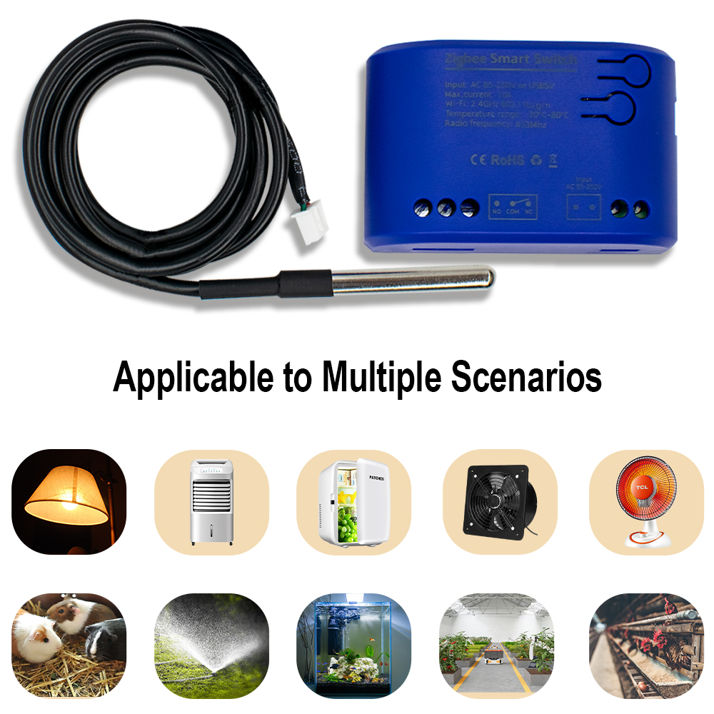 Zigbee 온도 스마트 스위치 1 갱 7-32V AC - Relay Module 1 Channel 리뷰 및 가격