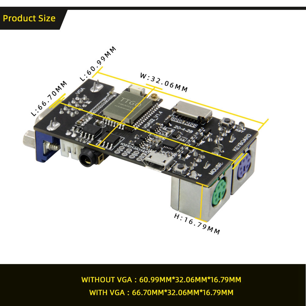 FabGL VGA32 VGA ESP32 PSRAM 모듈 - Joystick Module 리뷰 및 가격