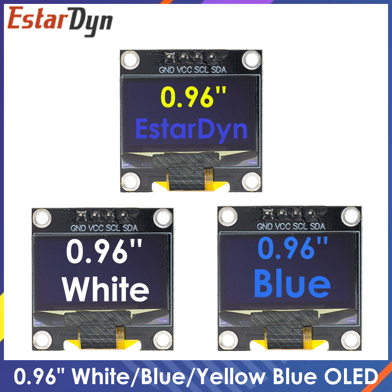 0.96 인치 IIC SPI 직렬 7/4Pin 흰색/파 - Ssd1306 리뷰 및 가격
