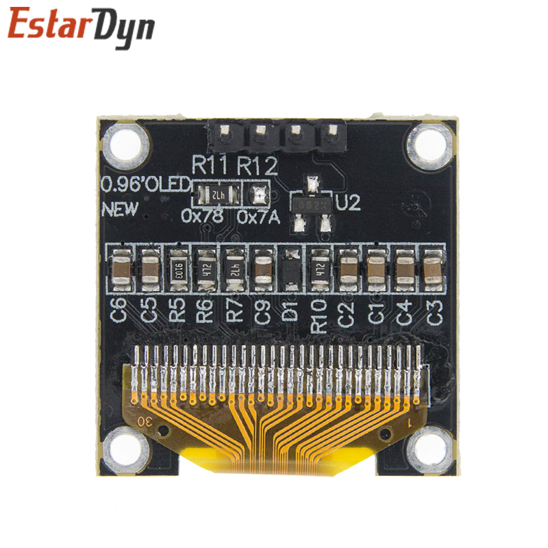 0.96 인치 IIC SPI 직렬 7/4Pin 흰색/파 - Ssd1306 리뷰 및 가격