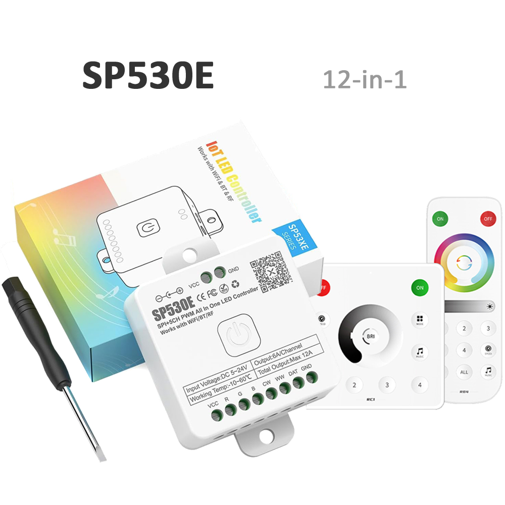 SP530E 와이파이 블루투스 LED 컨트롤러 RF 5 - Ws2812B Strip 5V 리뷰 및 가격