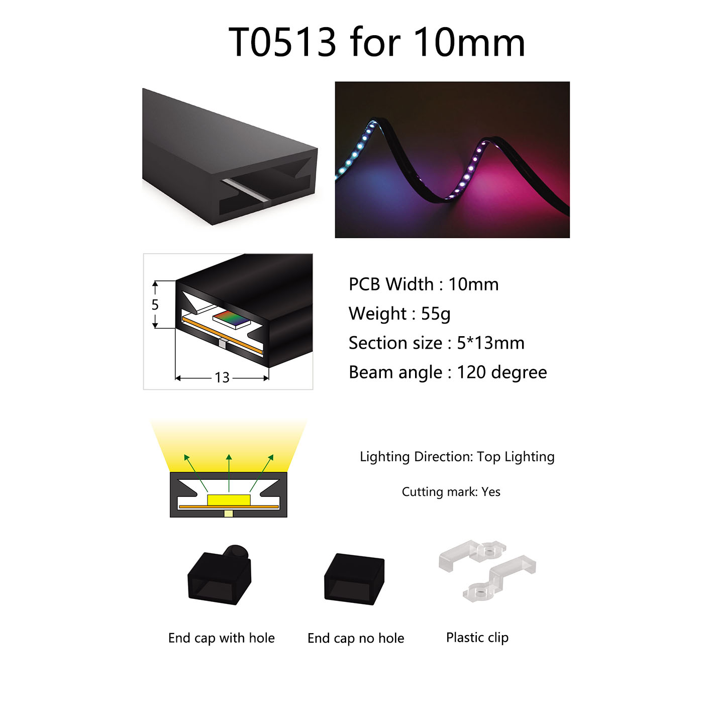 유연한 LED 스트립 라이트 실리카 젤 소프트 램프 튜 - Ws2812B Strip 5V 리뷰 및 가격